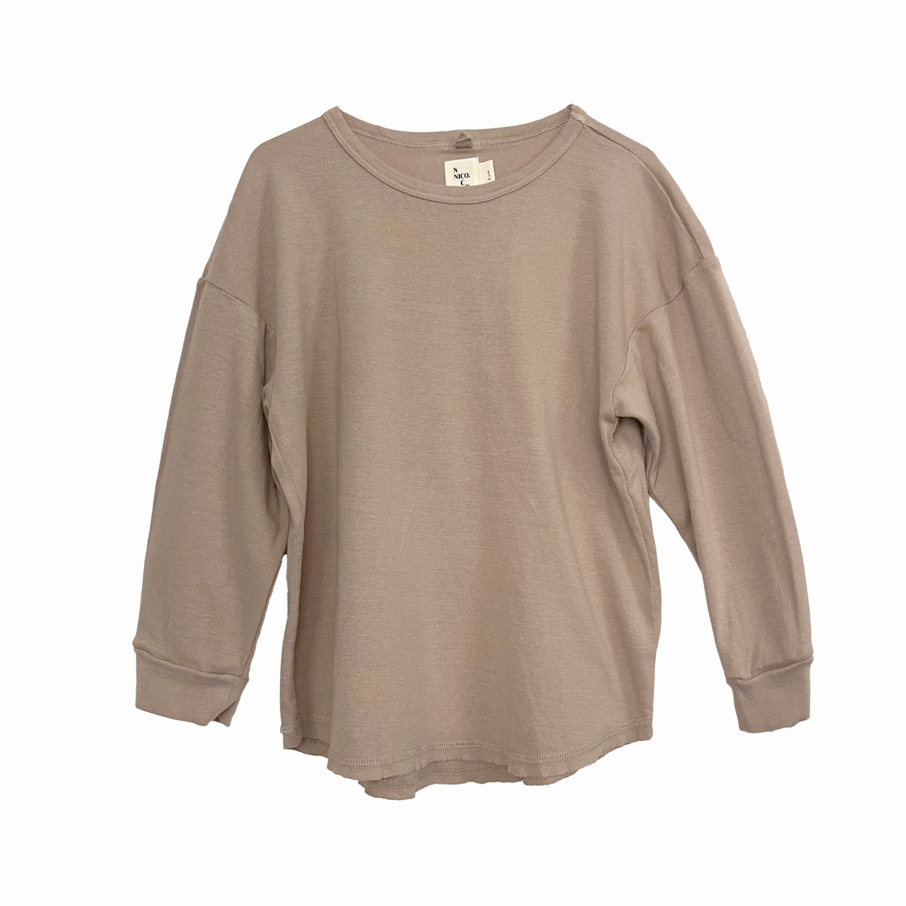 Axl Ribbed Long Sleeve - Latte / 18/24M