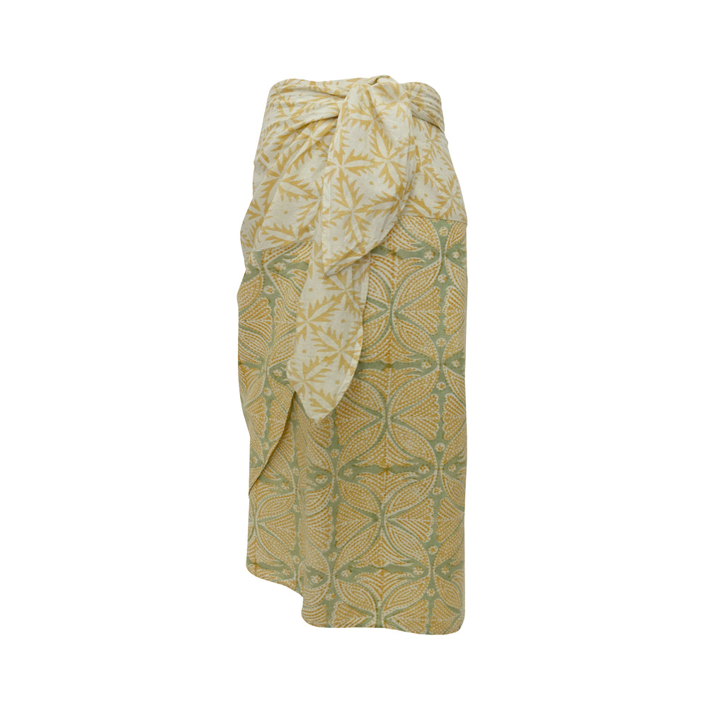 Bethari Wrap Skirt - Clover