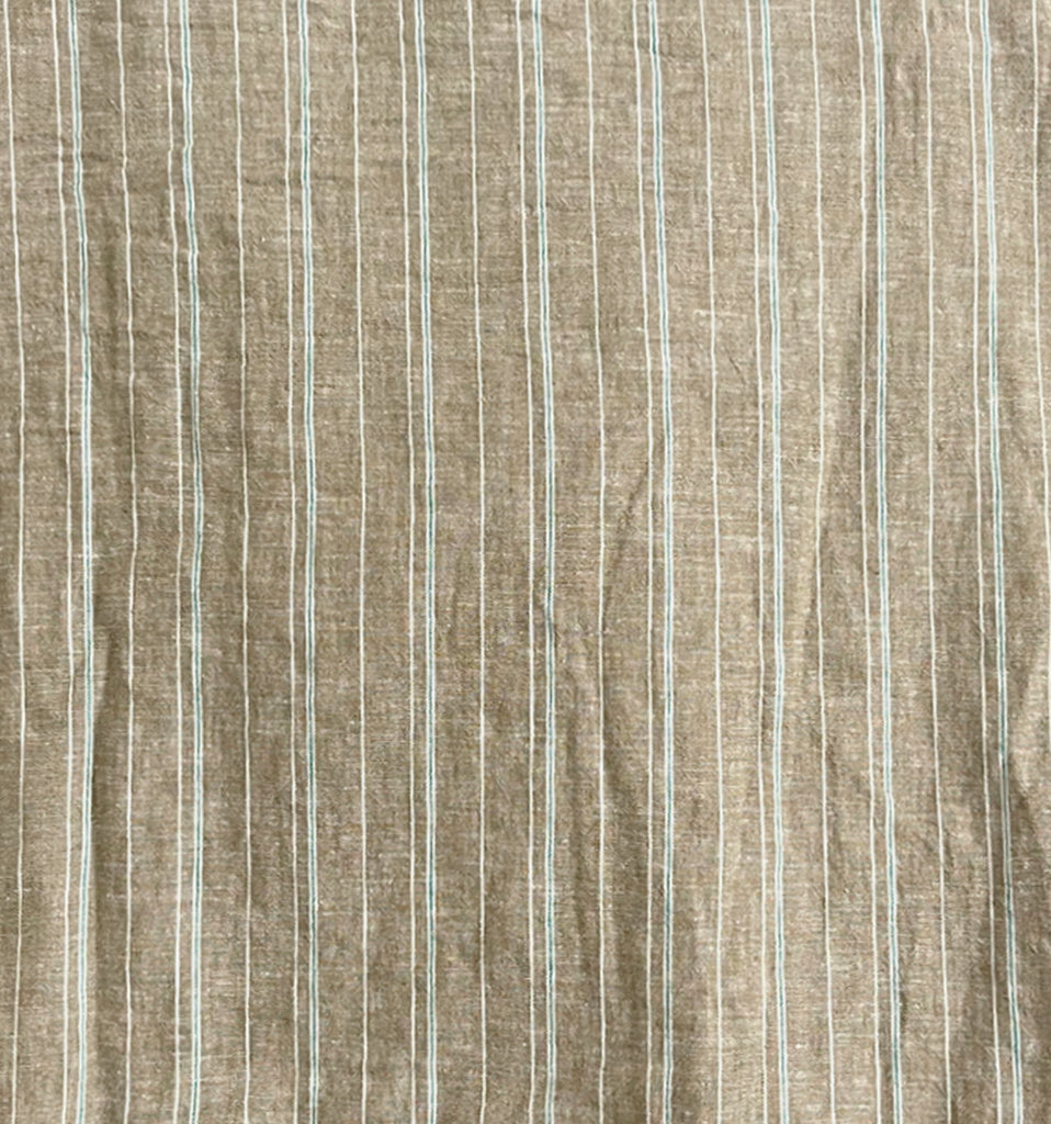 Brava Pleated Trouser - Olive Stripe